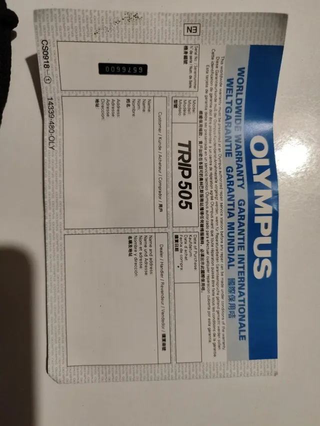 Kit Fotocamera Olympus Trip 505