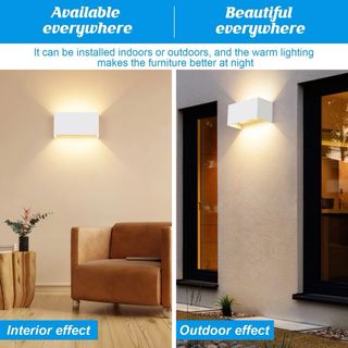 2 Apliques LED Blancos 24W