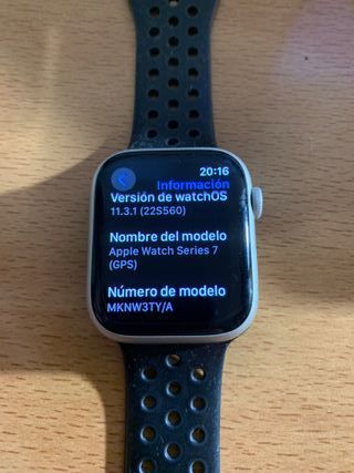 Apple Watch Series 7 Negro/Plata