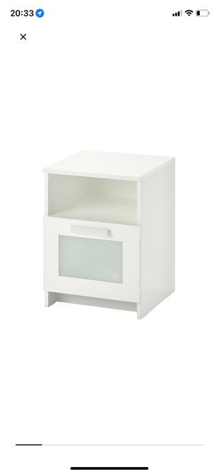 Confezione da 2 comodini Ikea Brimnes bianchi