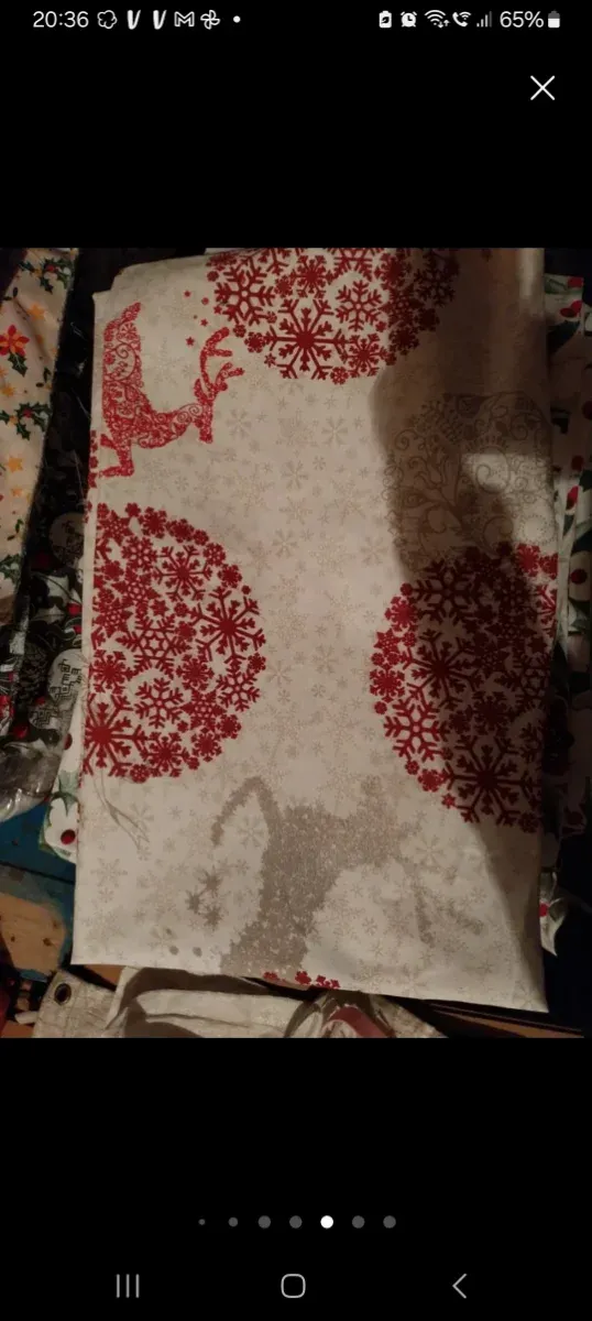 Gonna Camilla Ovale 150x90, tovaglie natalizie