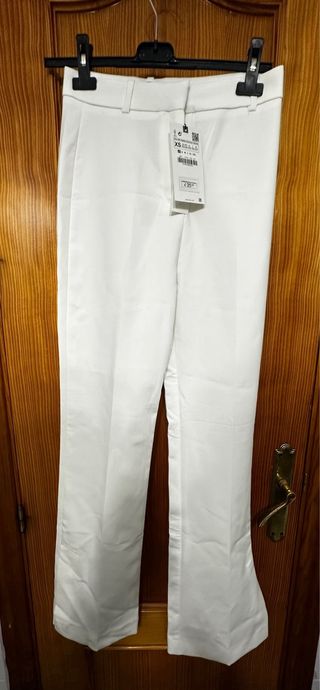Pantalón Zara Blanco Talla XS/34