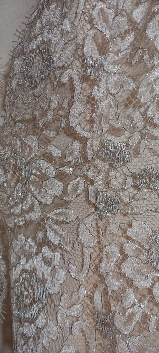 Vestido de novia con abrigo de encaje 2 piezas