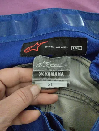 Pantalón de Cross Yamaha Azul