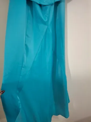 Vestido de fiesta azul turquesa