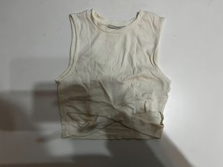 Camiseta tirantes Pull&Bear cruda beige