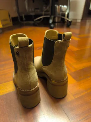 Botines Beige/Marrón