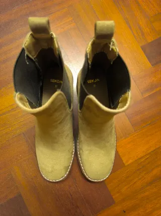 Botines Beige/Marrón