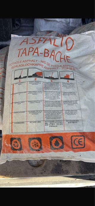 Asfalto para baches 15 und
