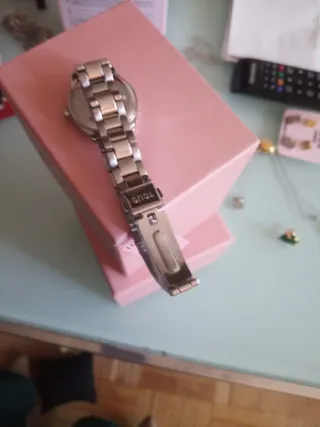 Reloj Tous Rosa y Plateado Nuevo