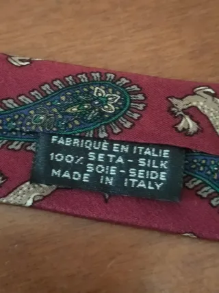 Cravatta Seta Mantero Vintage Motivo Animali