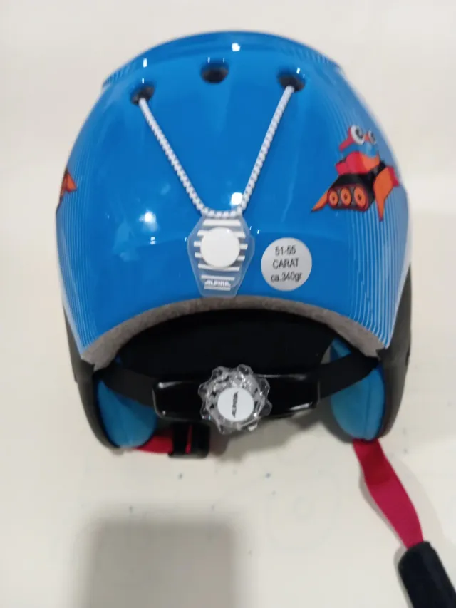 Casco de Nieve Alpina Blanco y Azul 51-55