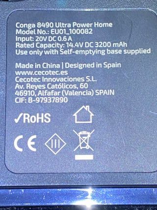 Sistema Aspiración Conga 8490 Ultra Power