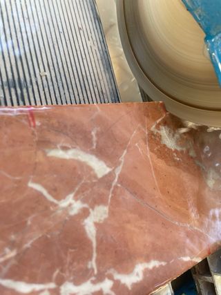 Picas Lavabos de mármol Rojo