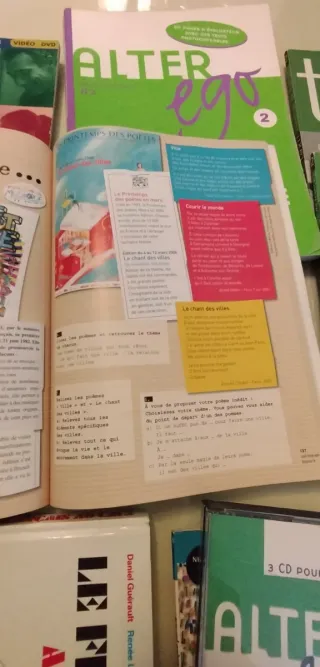 Libros y CDs en francés