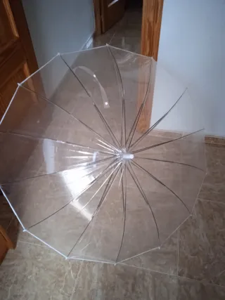 Paraguas transparente 1uso