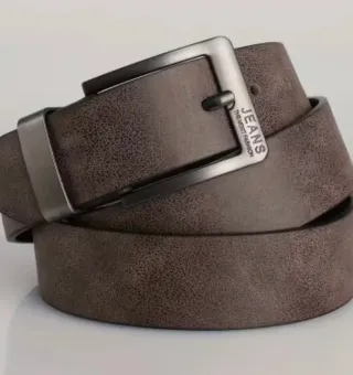 Cinturón Marrón Hebilla Cuadrada Jeans