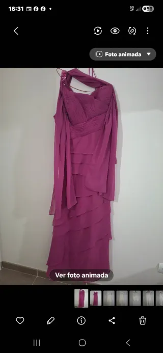 Vestido de fiesta rosa/morado