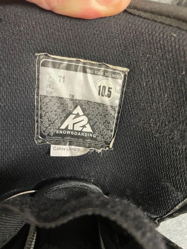 Botas snowboard K2 talla 44