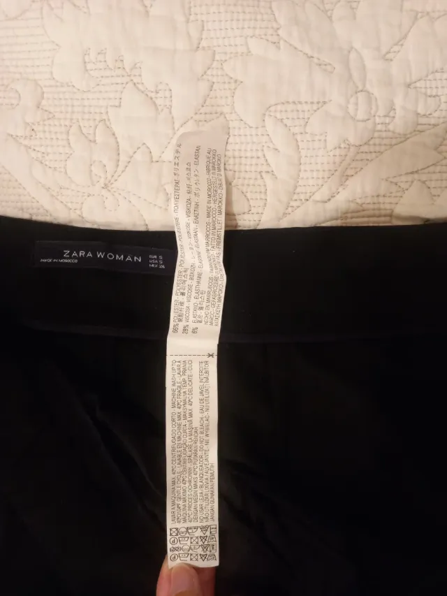 Pantalón Zara Mujer Negro talla S