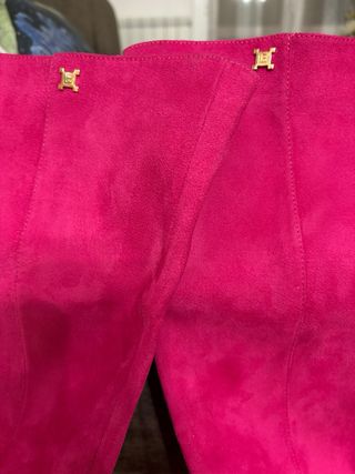 Stivali Laura Biagiotti Camoscio Fucsia Tg 37