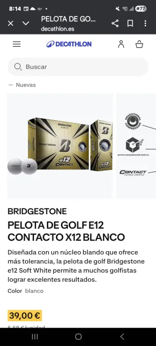 30 Bolas de Golf Bridgestone