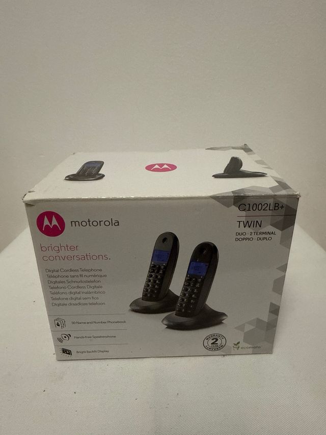 Pack 2 Teléfonos Inalámbricos Motorola