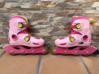 Patines en línea rosas para niña