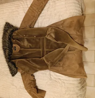 Cappotto finta pelliccia marrone