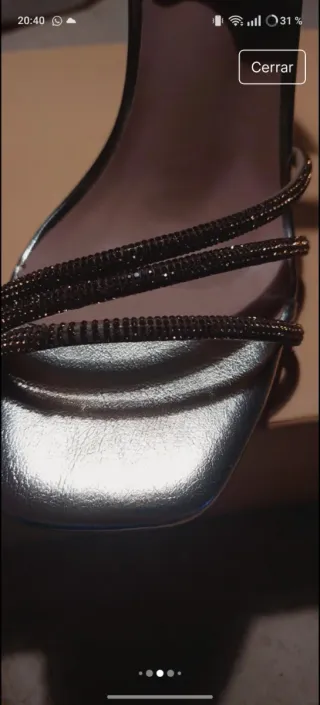 Sandalias de fiesta doradas