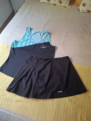 Conjunto padel mujer ARTENGO negro