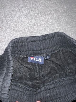 Pantalón deportivo Fila negro/gris talla M