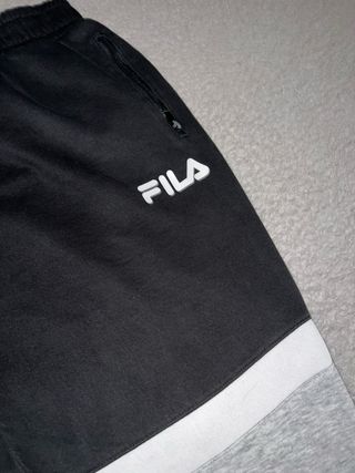 Pantalón deportivo Fila negro/gris talla M