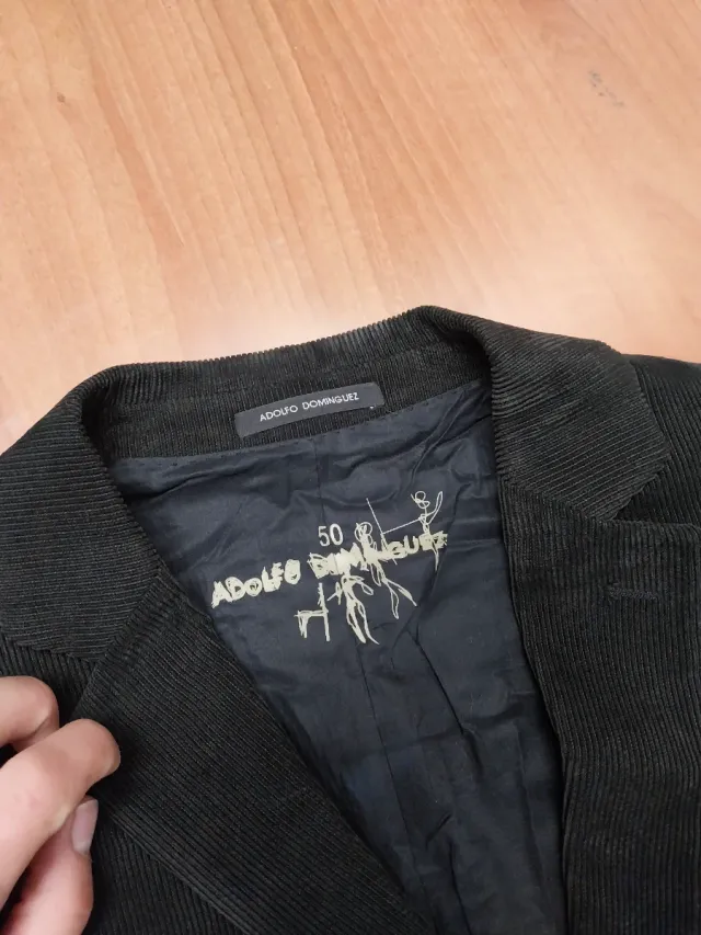 Americana Adolfo Dominguez Negra Talla M