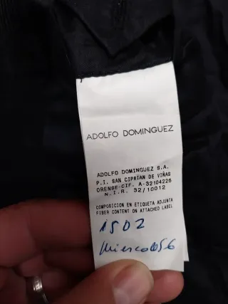 Americana Adolfo Dominguez Negra Talla M