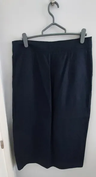 Falda Larga Zara Azul Marino Talla L