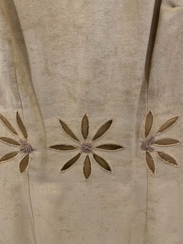 Vestido Antelina Beige con Flores