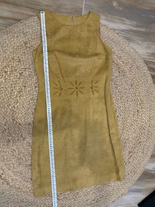 Vestido Antelina Beige con Flores