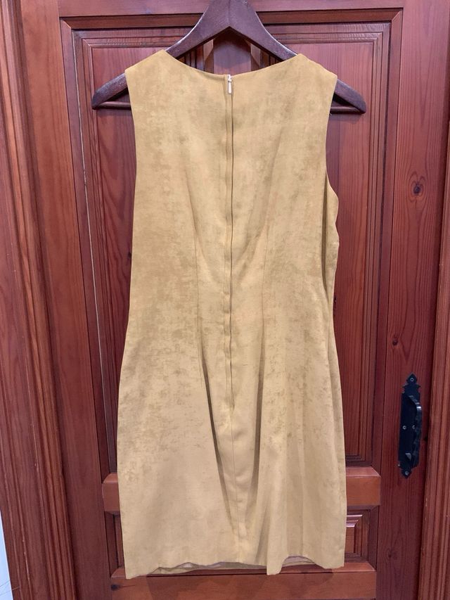 Vestido Antelina Beige con Flores