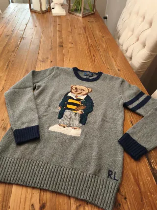 Jersey Polo Ralph Lauren Oso Gris.