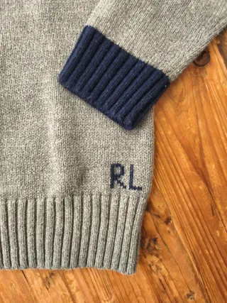 Jersey Polo Ralph Lauren Oso Gris.