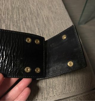 Cintura alta Celyn B pelle lucida nera