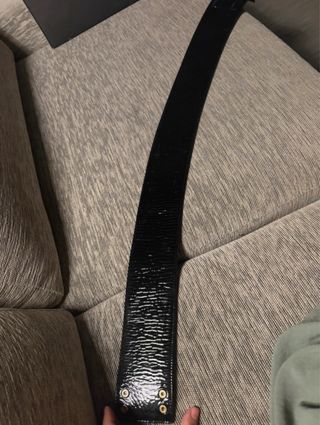 Cintura alta Celyn B pelle lucida nera