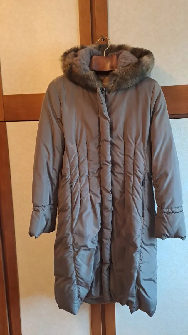 Cappotto imbottito Combipel marrone chiaro