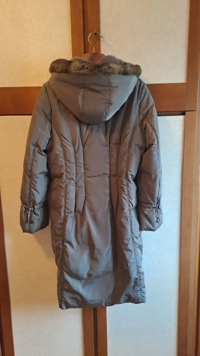 Cappotto imbottito Combipel marrone chiaro