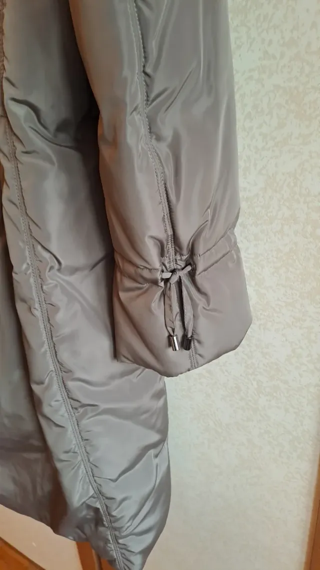 Cappotto imbottito Combipel marrone chiaro