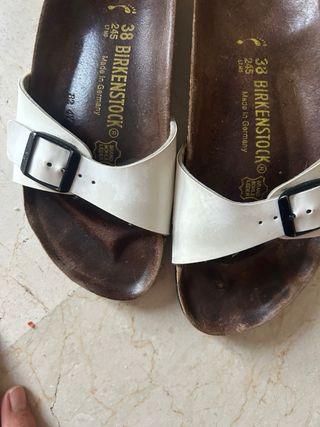 Birkenstock Talla 38 Blancas