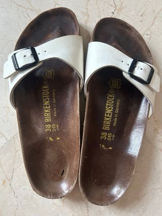 Birkenstock Talla 38 Blancas