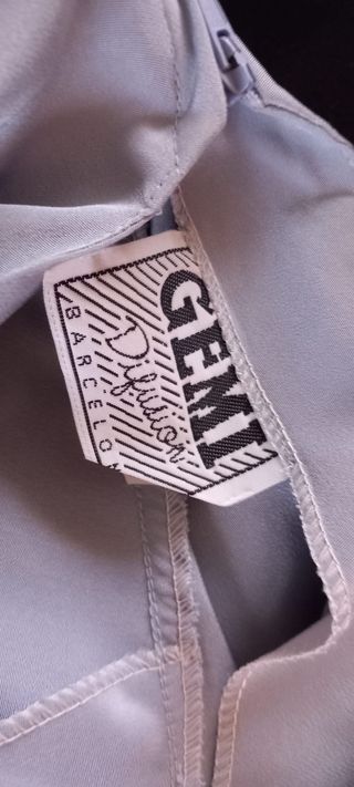 Vestido azul con cremallera