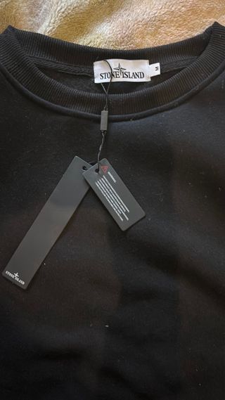 Sudadera Stone Island Negra Talla M Nueva